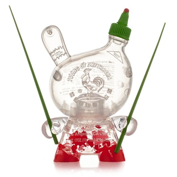 Kidrobot Accessories - Kidrobot Sriracha Dunny Figurine (Half Empty)